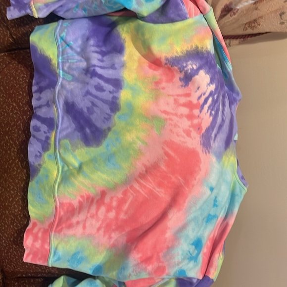 Mixed colors hoodie sweatshirt in pink, purple, green, blue and yellow - Picture 2 of 2